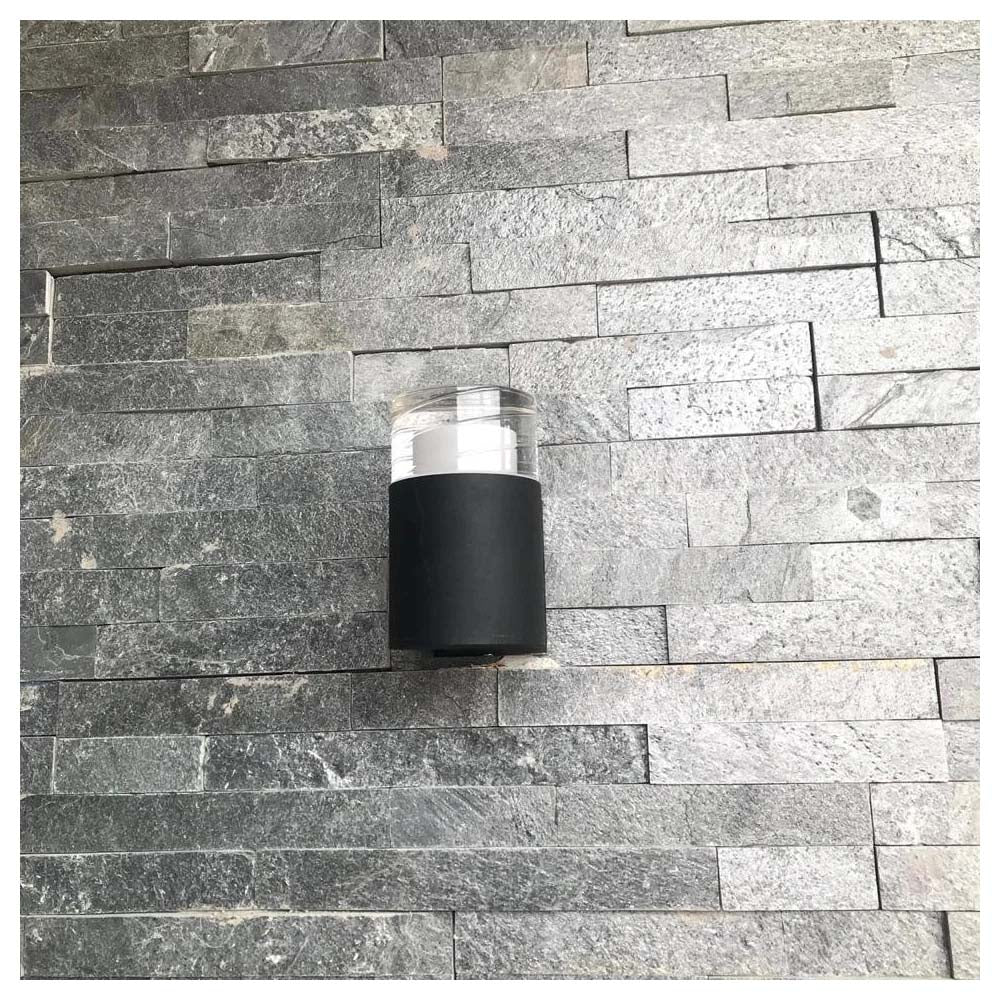 ARBOTANTE LED CILINDRICO 5W ALUMINIO ACRILICO 1 SALIDA 3000K NEGRO