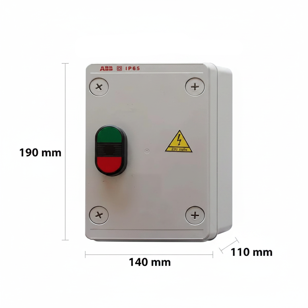 ARRANC. TENSION PLENA 5HP/220V. 13-16A. 100-250V. 3F. (MONOF. 1HP/127V. 1F.) GAB. PLAST. IP65 ADOL3-230V-16A A.B.B.