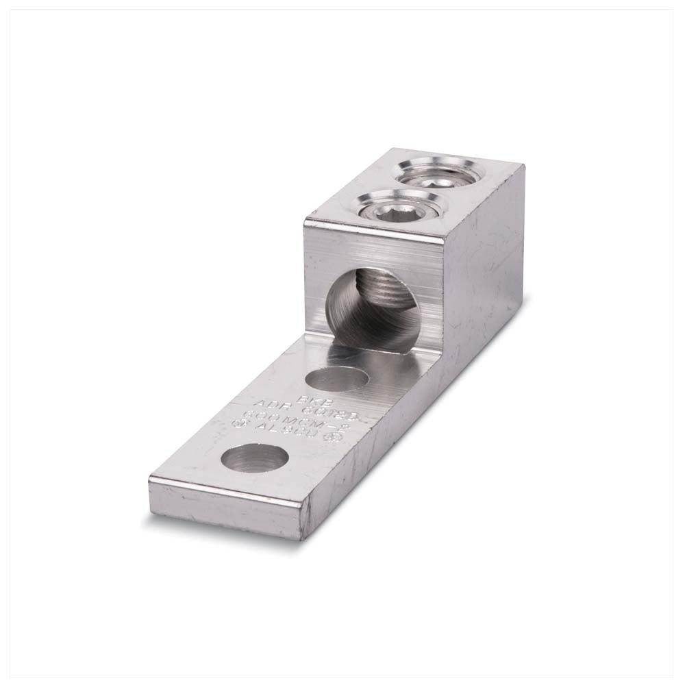 ZAPATA TERMINAL BIMETALICA MEC P/1 CABLE 2 BARRENOS A SUP. PLANA CAL.800MCM - 300MCM THOMAS & BETTS ADR80-12D