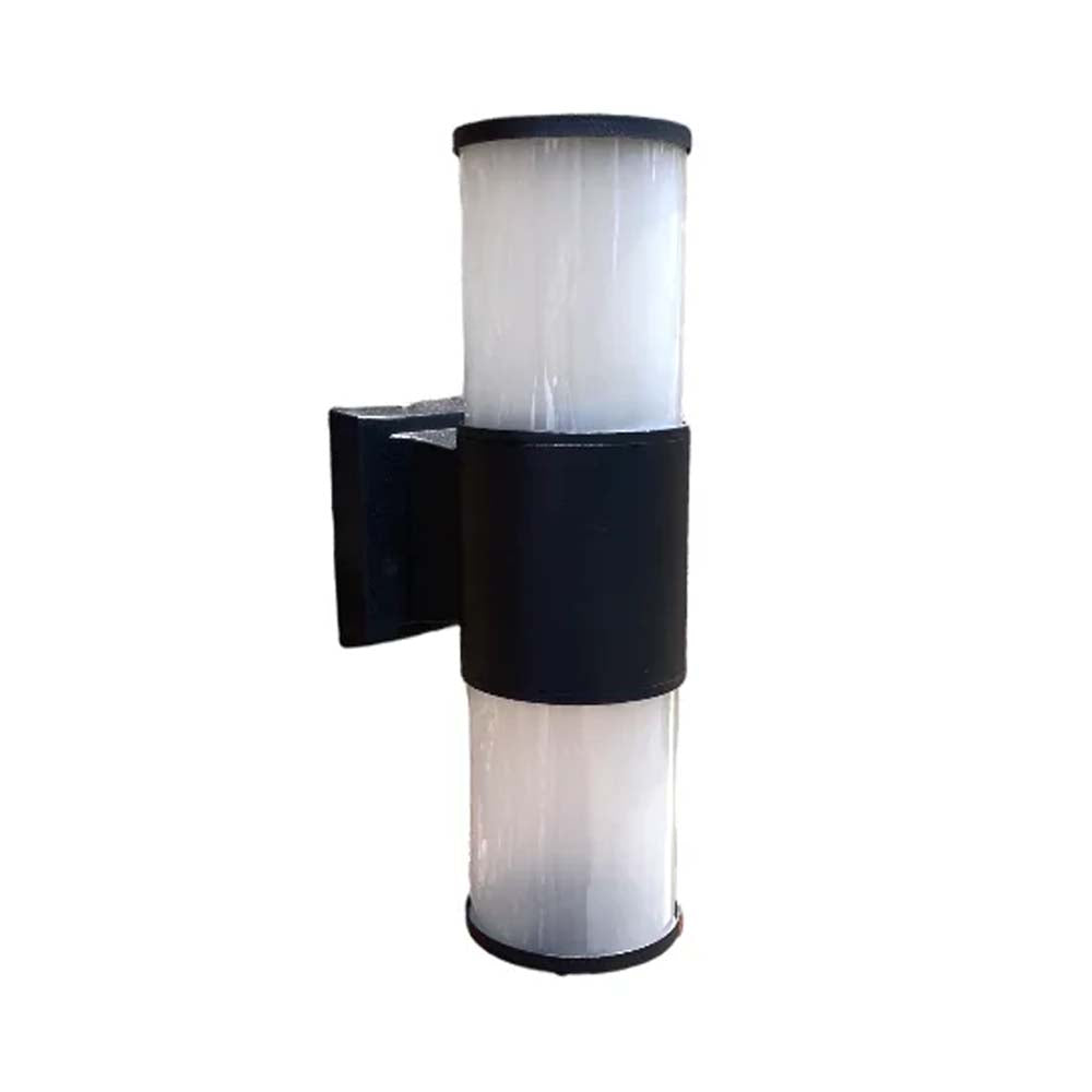 ARBOTANTE DOBLE ALUMINIO CRISTAL E26 NEGRO