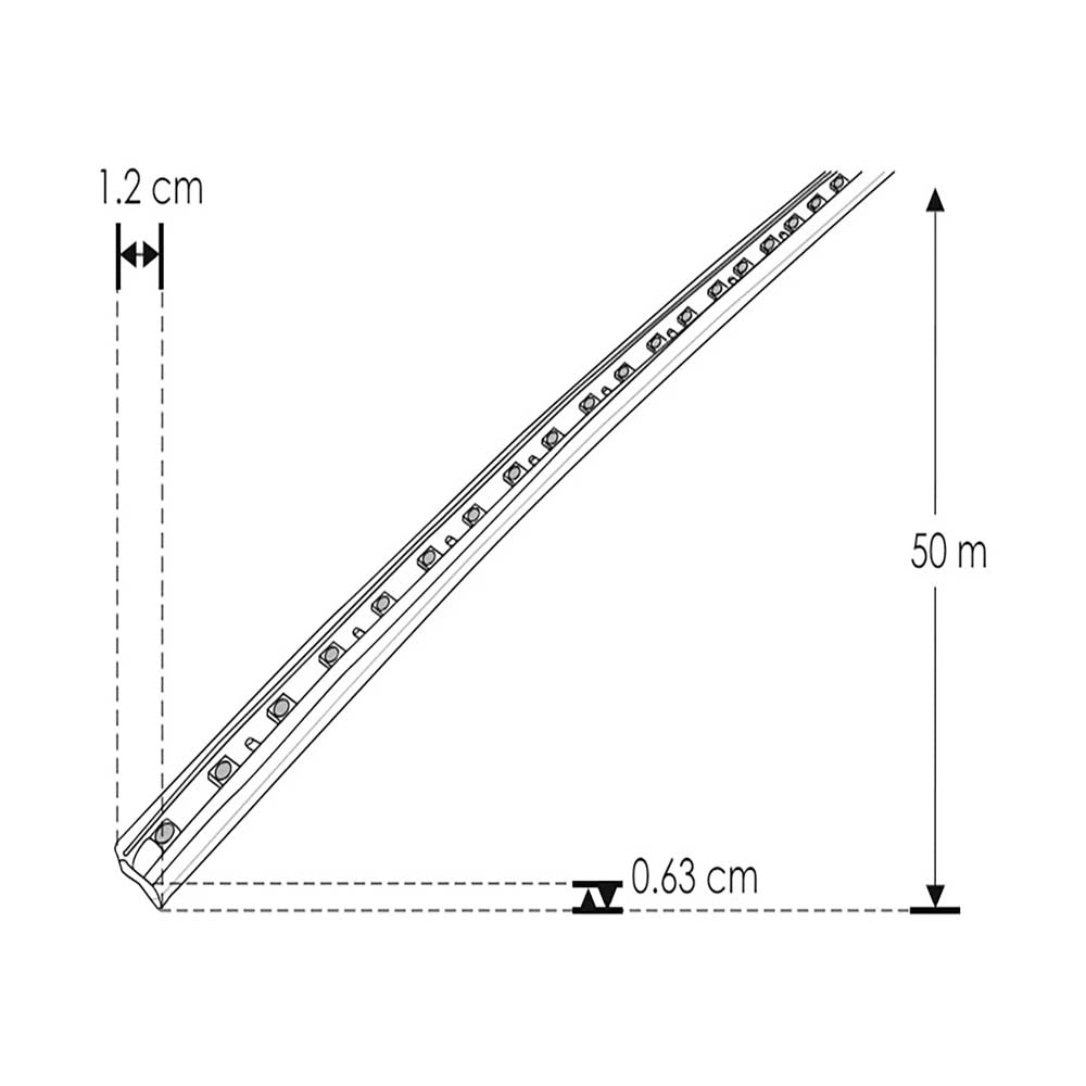 TIRA EXTRAPLANA LED 5050 60LEDS ROLLO 50M BLANCO NEUTRO ATENUABLE 120 ENCAPSULADA NONWIRE CRI80 127V IP65 ILUMILEDS***HAE2025***