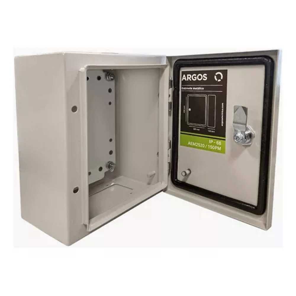 GABINETE METALICO 250X200X150 IP66 ARGOS *** OFRECER BAWGM2520150PM ***