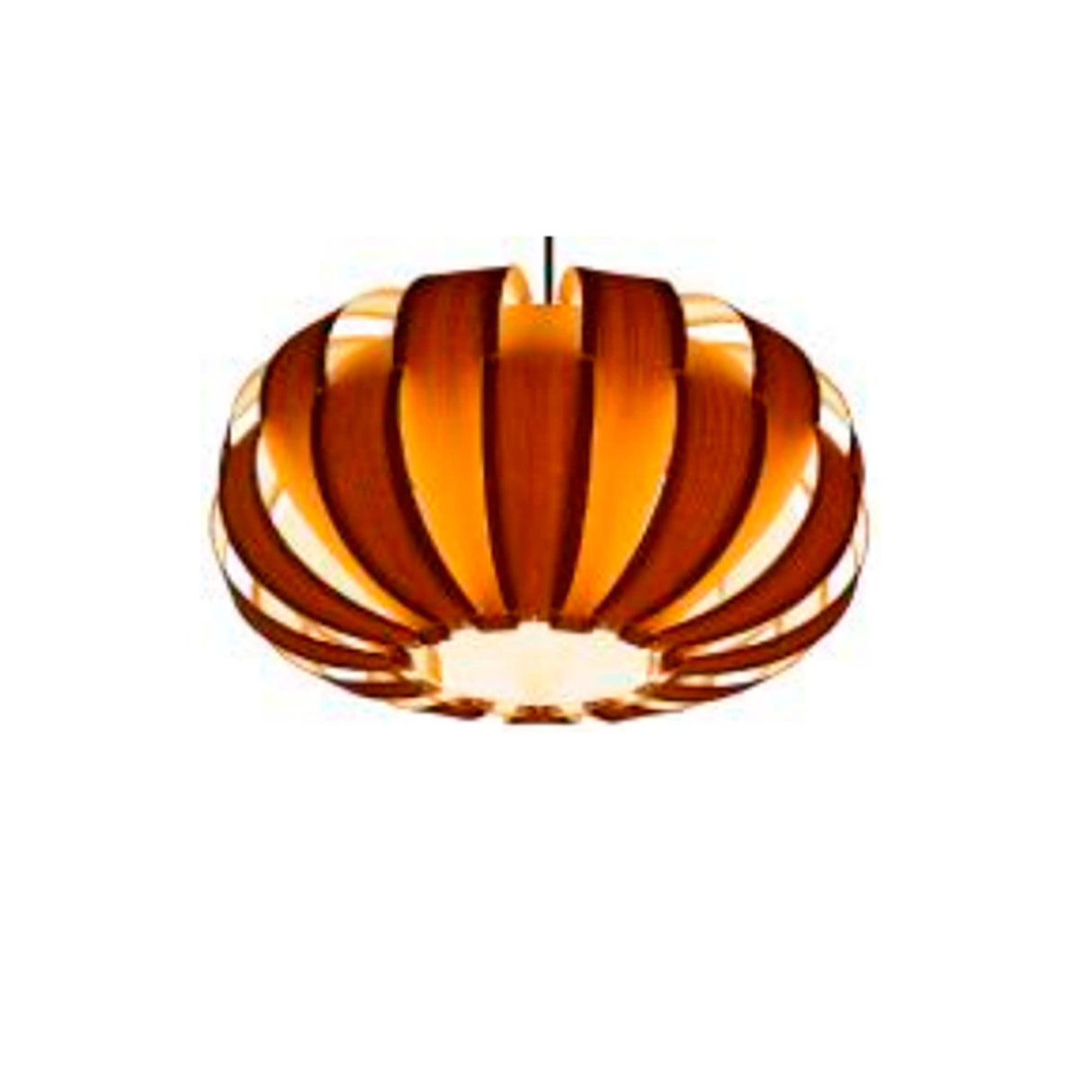 DECORATIVA COLGANTE MADERA CALABAZA ZENDE *** HA. LUMI ***