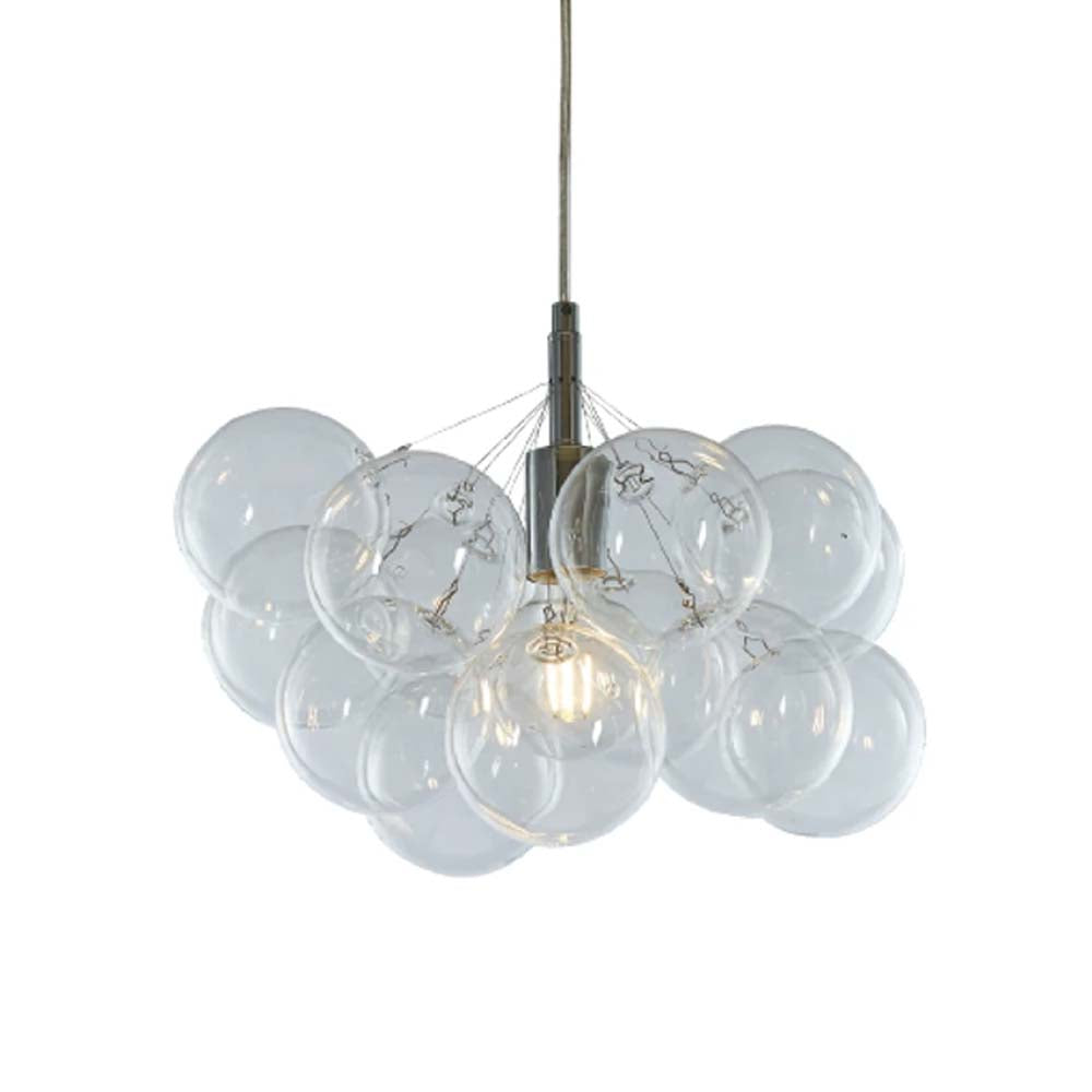 DECORATIVA COLGANTE 1X60W E27 MAX TRANSPARENTE CRISTAL