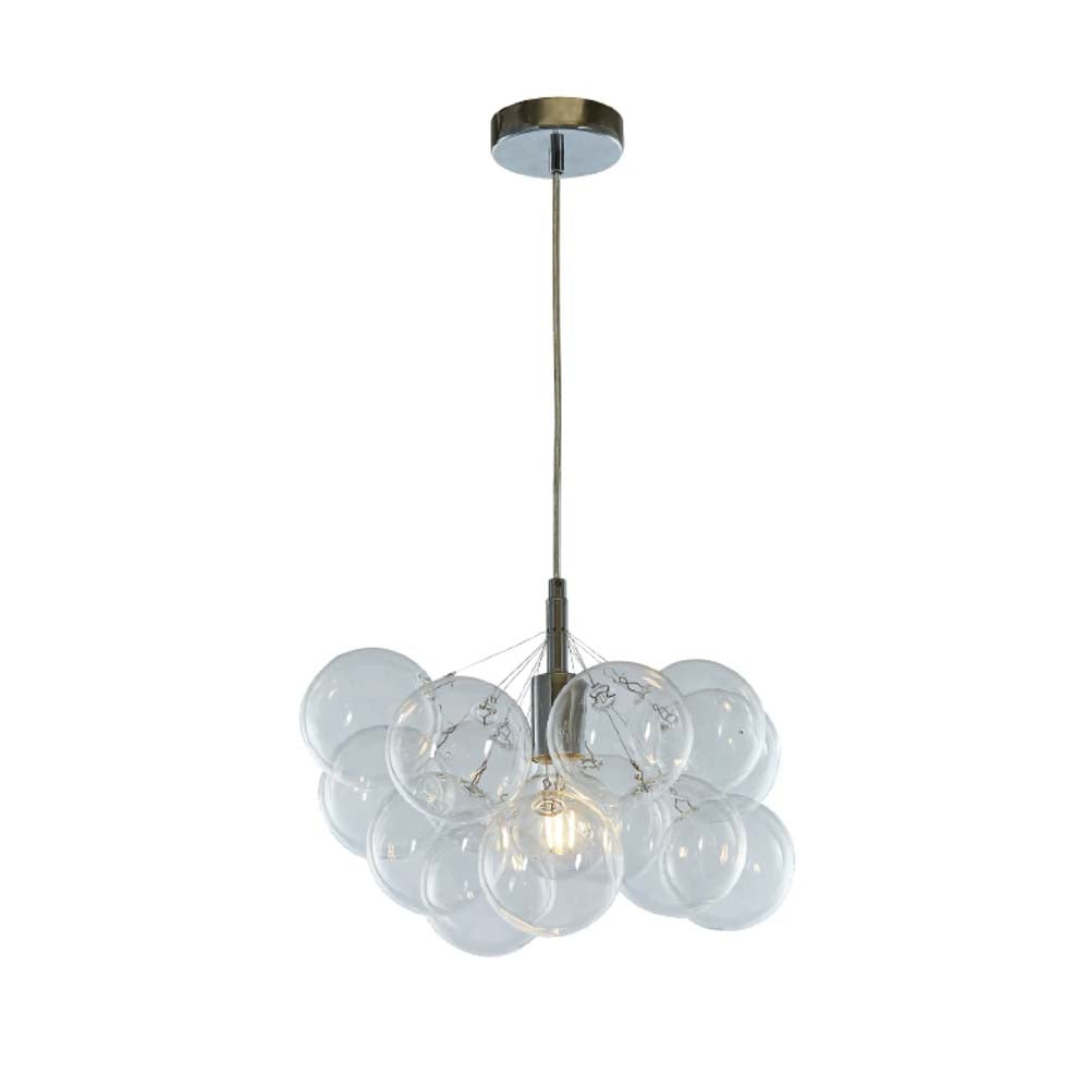 DECORATIVA COLGANTE 1X60W E27 MAX TRANSPARENTE CRISTAL