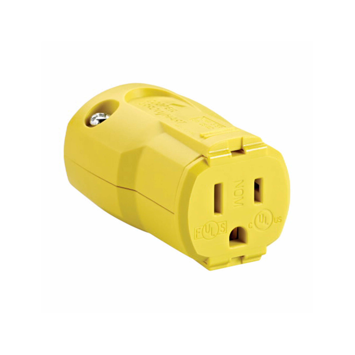CONECTOR 15A 125V QUICK GRIP AMARILLO