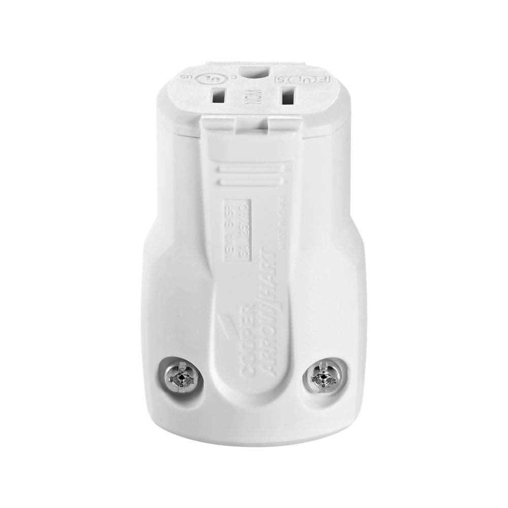 CONECTOR GRADO HOSPITAL 15A 125V 2P3W STR QUICKGRIP BCO