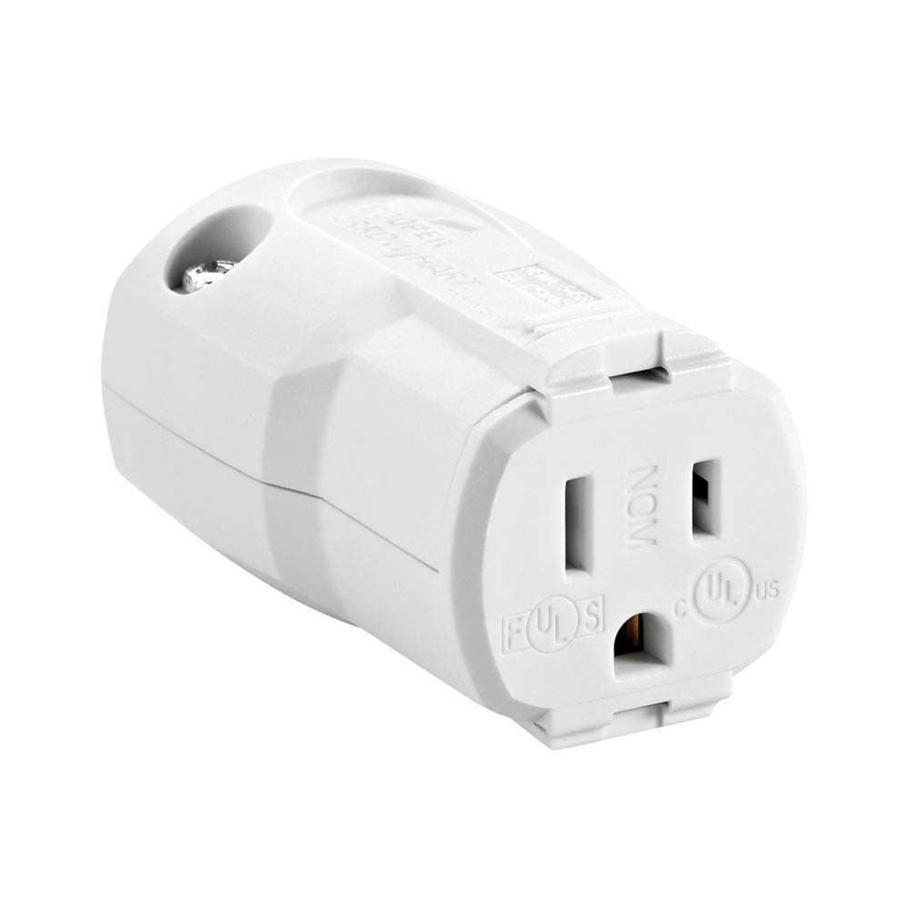 CONECTOR GRADO HOSPITAL 15A 125V 2P3W STR QUICKGRIP BCO