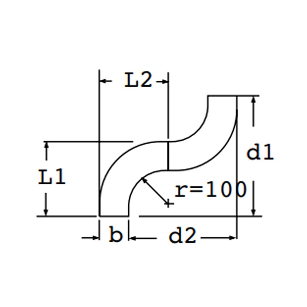 ANGULO PLANO 90 300X75MM. (INCLUYE TAPA) (31AIC300Z)