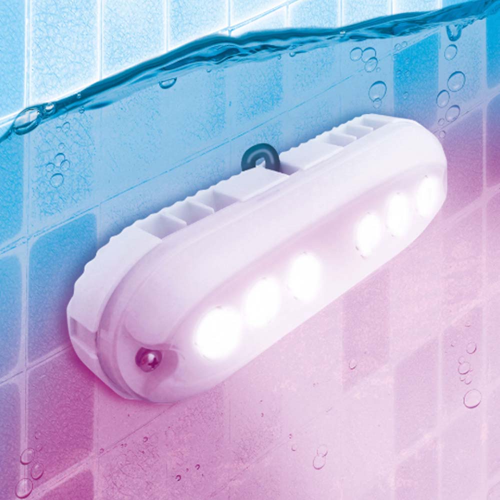 REFLECTOR SUMERGIBLE RGB DE SOBREPONER A BASE DE ADHESIVO PARA ALBERCA MCA TECNOLITE