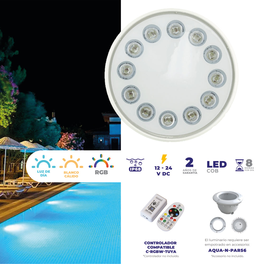 LUMINARIO PAR56 DE REMPLAZO RGB CONTROLABLE MCA TECNOLITE