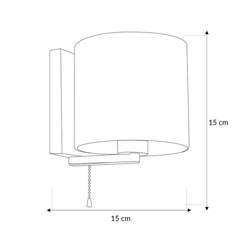 LAMPARA DE PARED KANBUL/001 BLANCA *** HAE ***