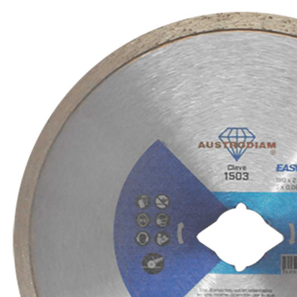DISCO DE DIAMANTE AZUL RIN CONTINUO EASY-CUT 7X0.08X7/8 180X2.2X22.23 MCA AUSTROMEX