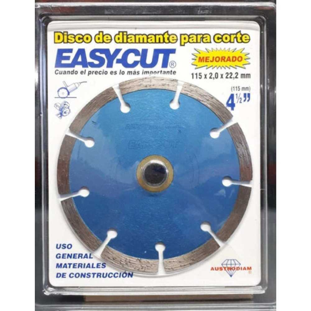 DISCO DE DIAMANTE AZUL SEGMENTADO EASY-CUT 4X0.08X7/8 100X2X22.2 MCA AUSTROMEX