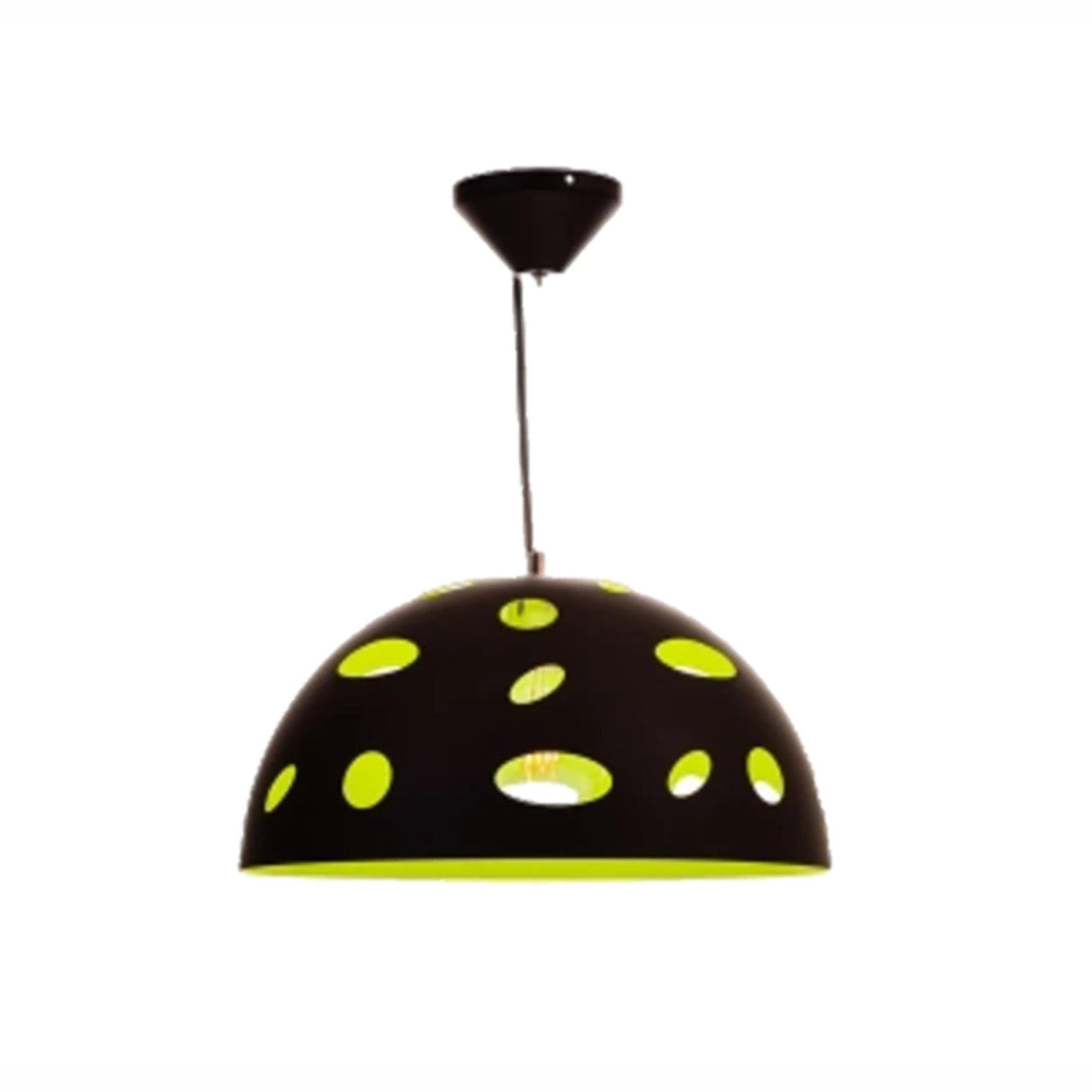 CAMPANA CATARINA 1X60W E26 MEDIANA NEGRA/VERDE ***HAE 2024***