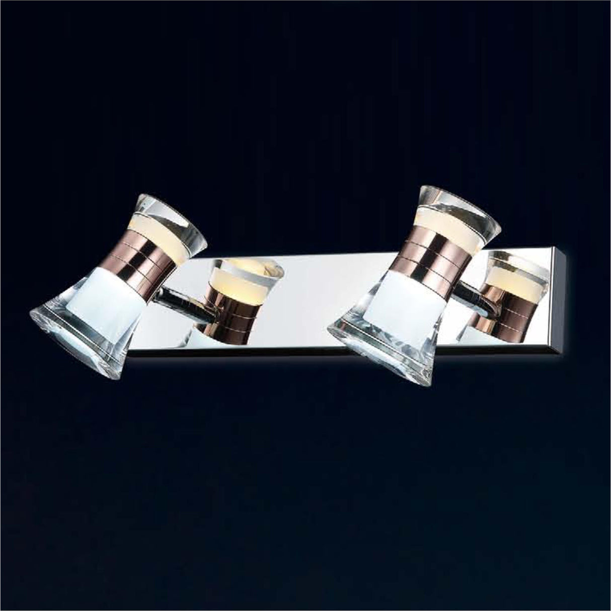 REGLETA LED LATONADO 2 LUCES 10W. 2 CAMBIOS DE LUZ