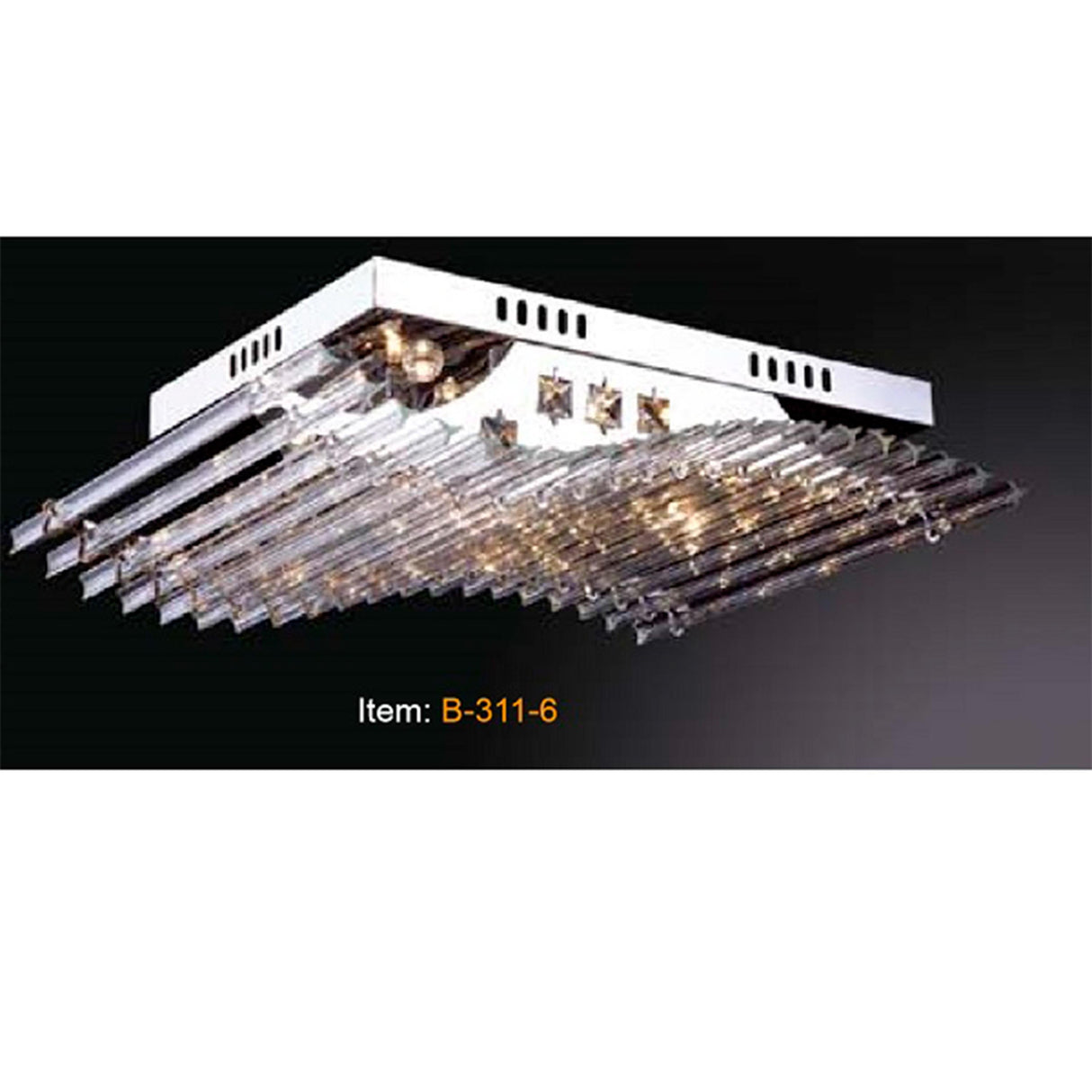 PLAFON MULTIPRISMAS DE 6 LED MCA IIDSA *** HA. LUMI ***