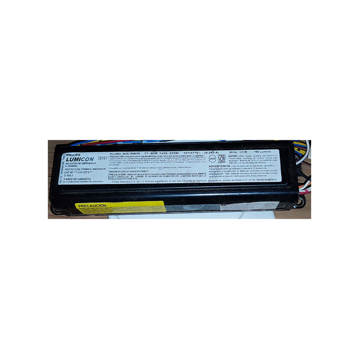 BALASTRO DE EMERGENCIA 120-277V 90 MIN DE RESPALDO BEGUELLI *** HAE ***