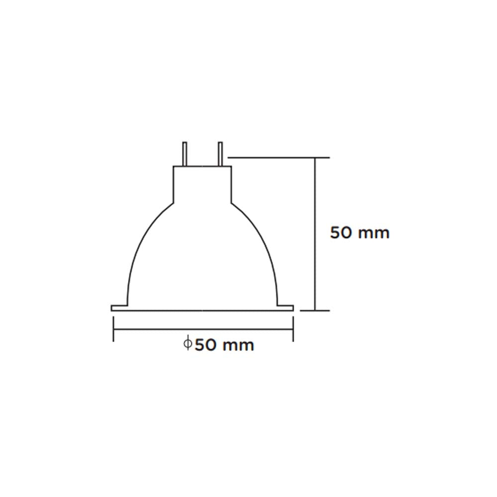 LAMPARA DE LED MR16 DE 7W MULTIVOLTAJE 3 000 K
