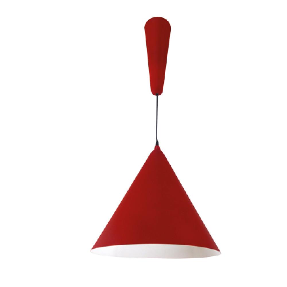 COLGANTE INT. ROJO HIERRO CONO
