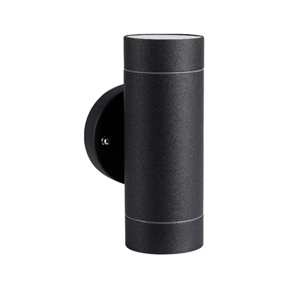 LUMINARIO CIRCULAR INCANDESC. MURO EXTERIOR CUBIERTO 127V 50-60HZ 2XGU10 NEGRO BMS-022N2