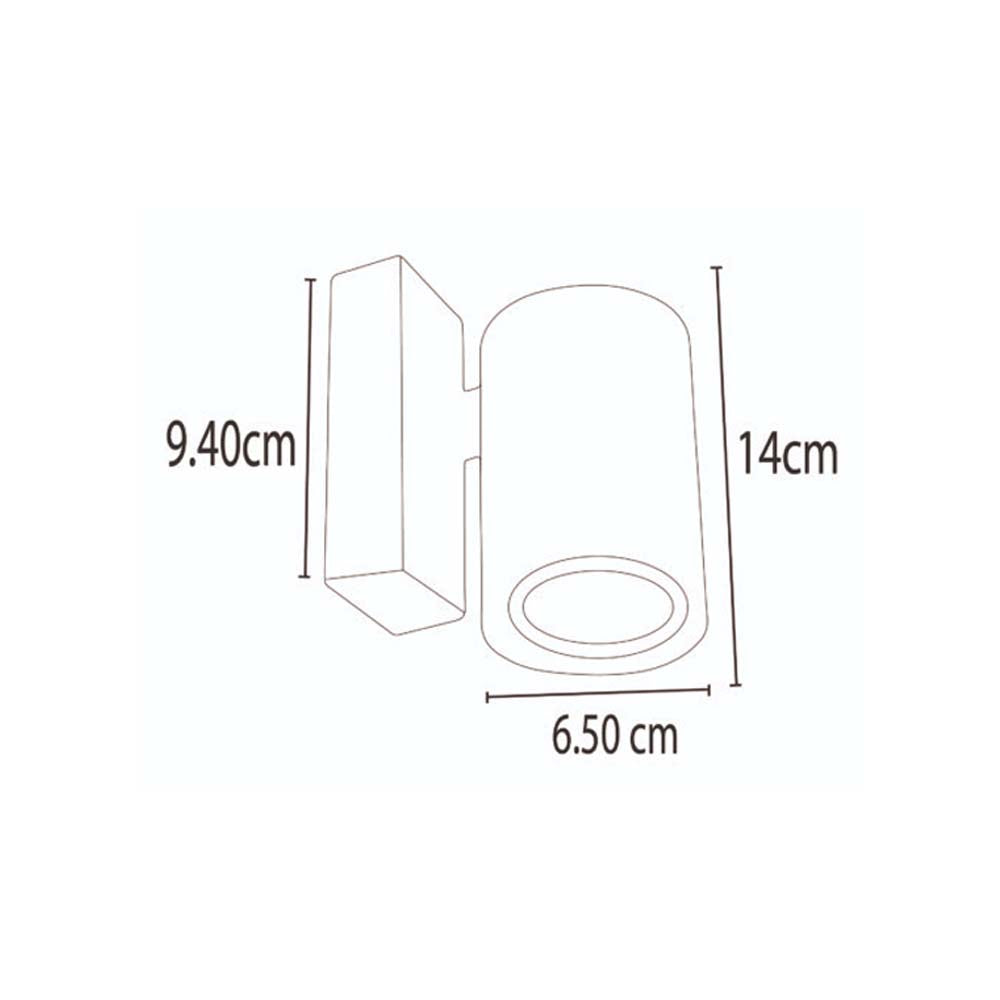 LUMINARIO INCANDESC. MURO EXTERIOR CUBIERTO 127V 50-60 HZ GU10 BLANCO TECNOLED ***HAE 2023***