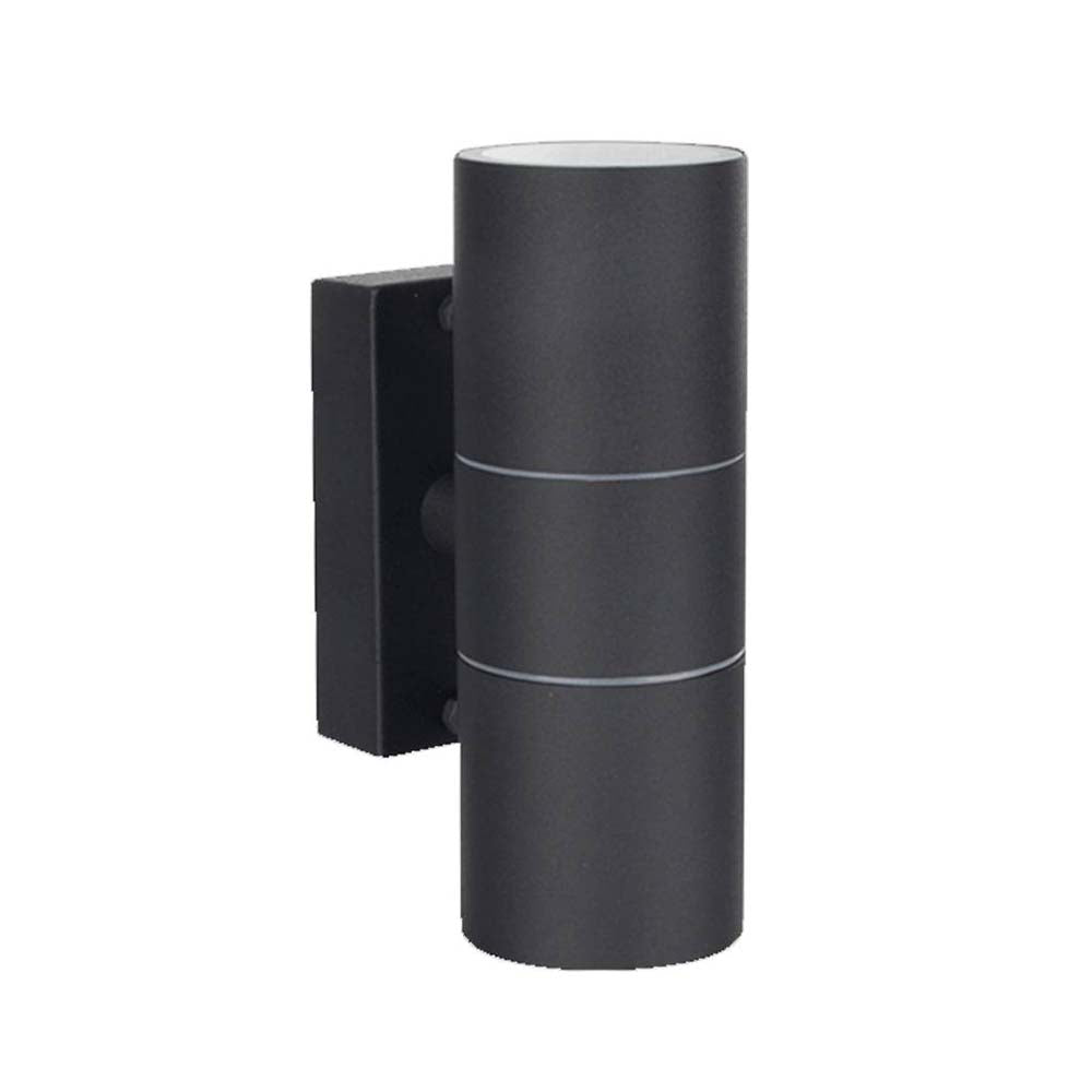 LUMINARIO INCANDESC. MURO EXTERIOR CUBIERTO 127V 50-60 HZ 2XGU10 NEGRO TECNOLED