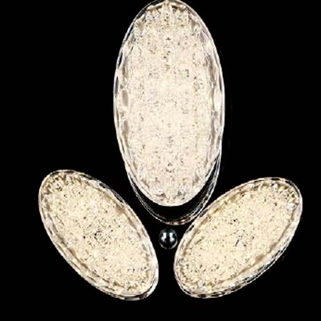 ARBOTANTE 3 OVALOS DE CRISTAL IIDA