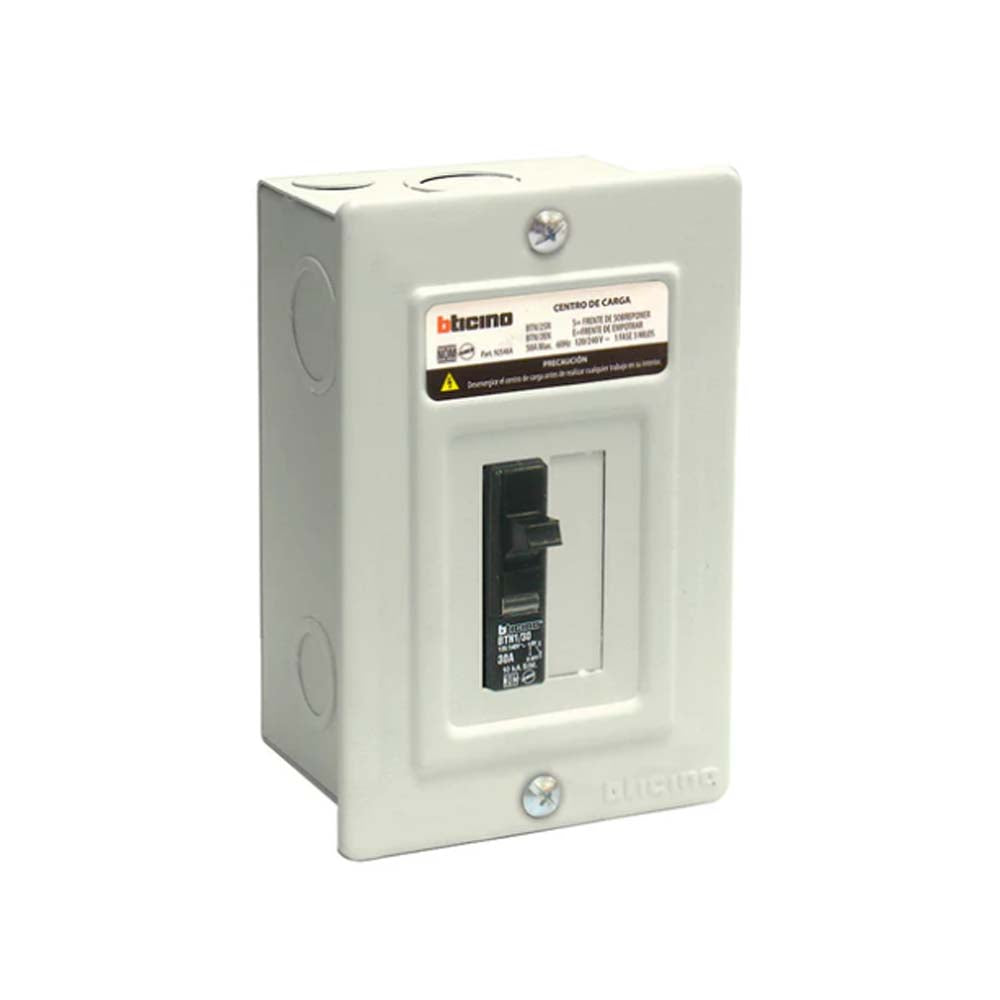 C. CARGA 2P. 50A. EMPOTRAR BTN/2ER BTN/2EN USO DOMESTICO BTICINO *** OFRECER QOD2F ***