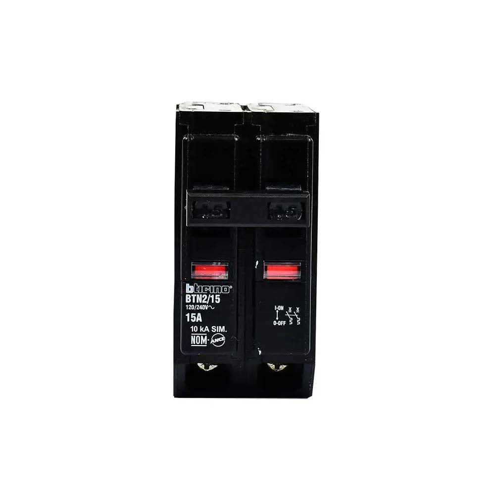 INTERRUPTOR TERMOMAGNETICO 2X15 A 120/240 V 10 KA MONTAJE ATORNILLABLE *** OFRECER QOB215 ***