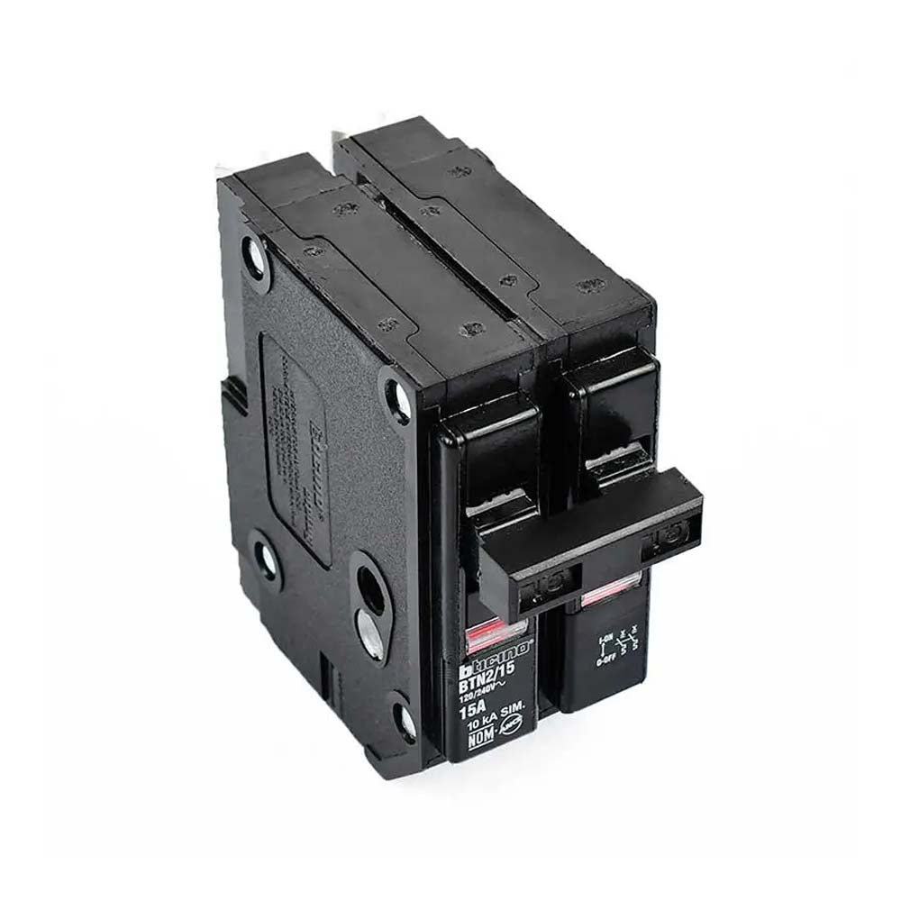 ITM 2X15A 120/240V 10KA ENCHUFABLE BTPLUG BTICINO BTN2/15 *** OFRECER QO215 O MX:D215EE ***