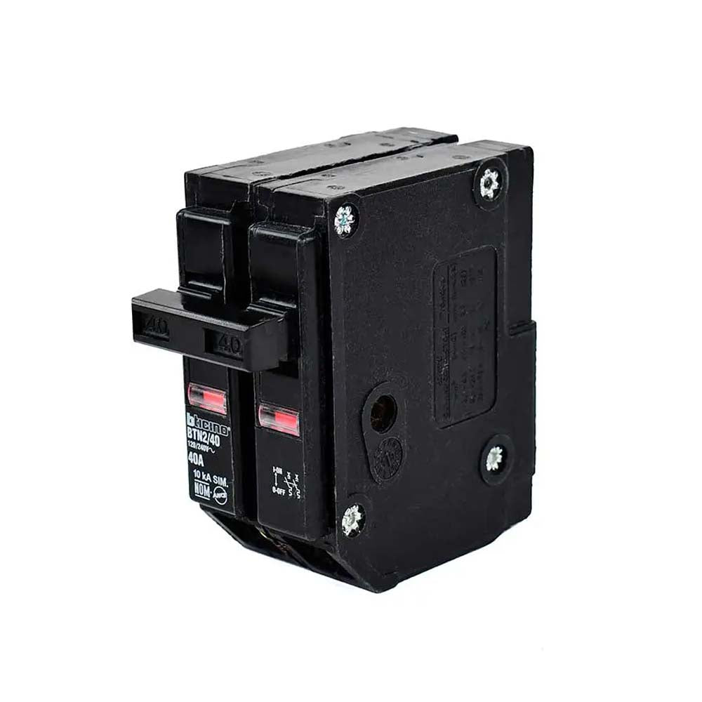 INTERRUPTOR TERMOMAGNETICO 2X40 A 120/240 V 10 KA MONTAJE ATORNILLABLE *** OFRECER QOB240 ***