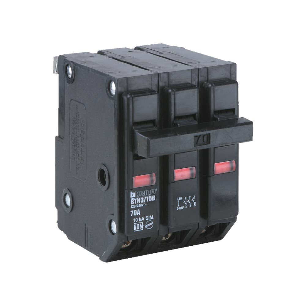 INTERRUPTOR TERMOMAGNETICO 3X15 A 120/240 V 10 KA MONTAJE ATORNILLABLE *** OFRECER QOB315 ***