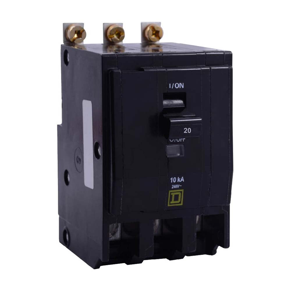 INTERRUPTOR TERMOMAGNETICO 3X20 A 120/240 V 10 KA MONTAJE ATORNILLABLE *** OFRECER QOB320 ***