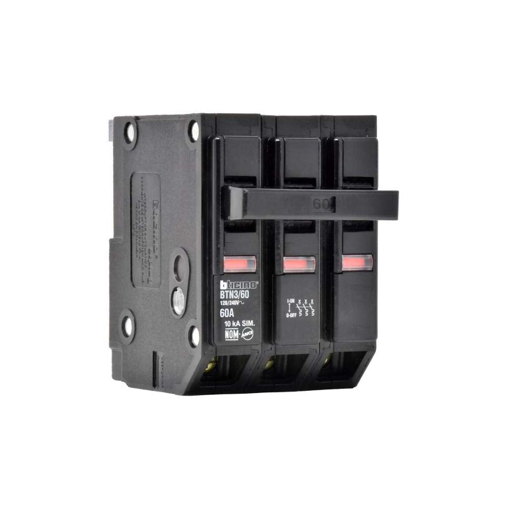 INTERRUPTOR TERMOMAGNETICO 3X60 A 120/240 V 10 KA MONTAJE ATORNILLABLE *** OFRECER QOB360 ***