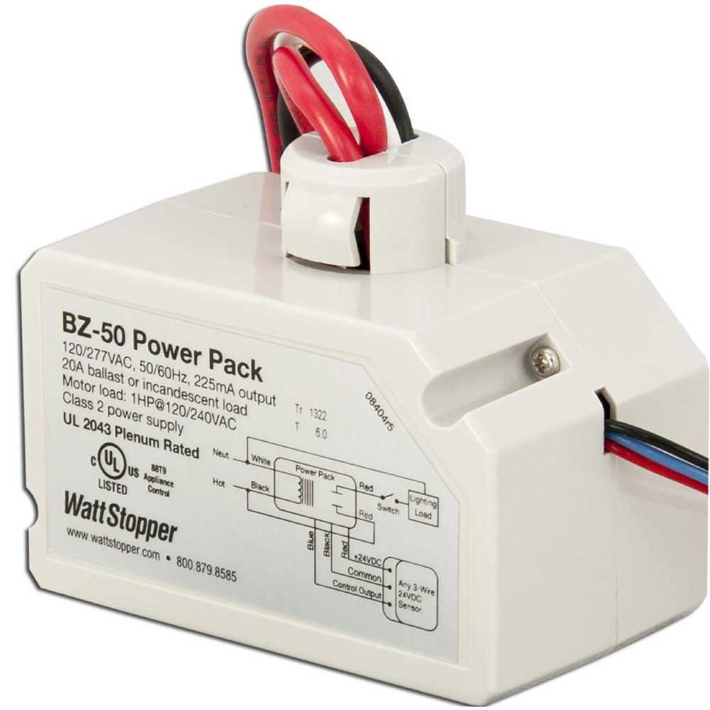 POWER PACK 120/230/277V. 50/60HZ 24VCD 225MA BZ-50 WATT STOPPER BTICINO
