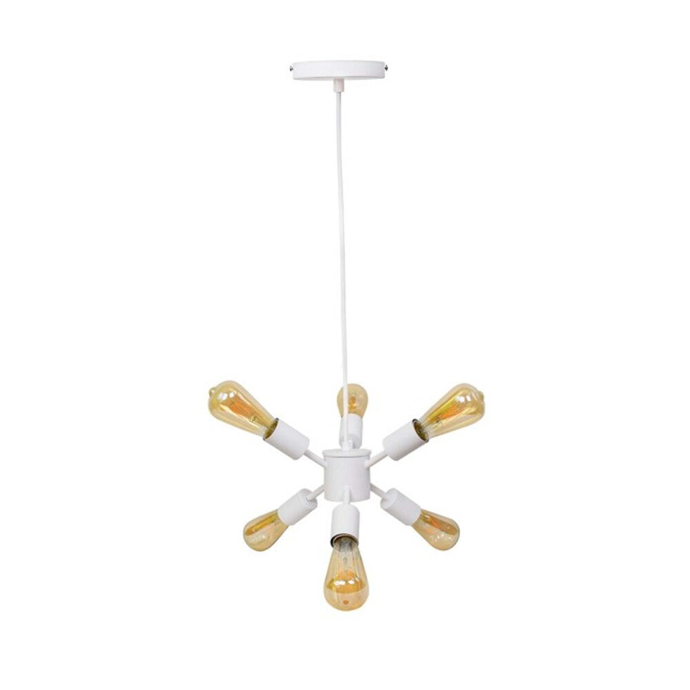 LUMINARIA SUSPENDIDA PARA TECHO INT E27 BLANCO 240W 127V *NO INCLUYE FOCOS* ***HAE2025***