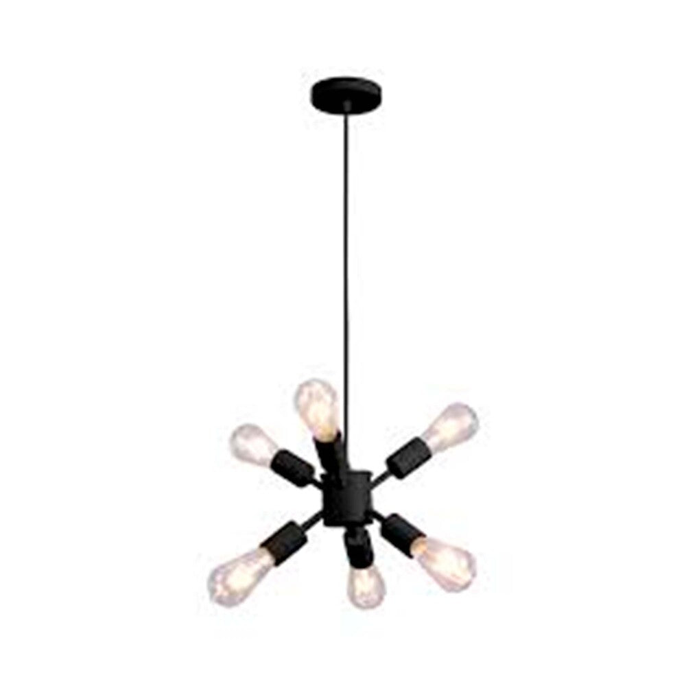 LUMINARIA SUSPENDIDA PARA TECHO INT E27 NEGRO 240W 127V *NO INCLUYE FOCOS*