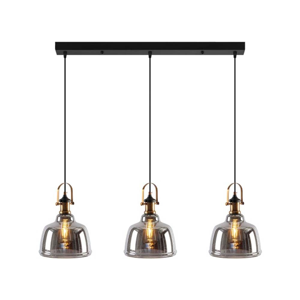 LUMINARIA PARA TECHO 3L INT ACERO E27 (NO INCLUIDAS) 120W IP20 CALUX