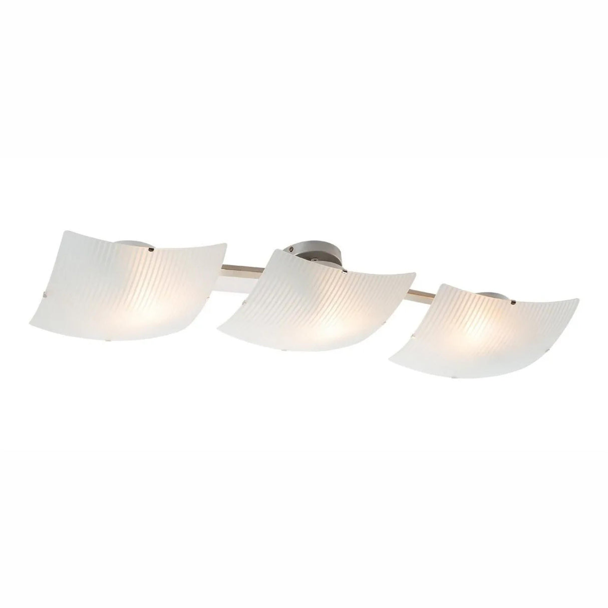 LAMPARA DE TECHO COLOR NIQUEL SATINADO 60 W DE 3 LUCES LUMIMEXICO ***HAE 2023***