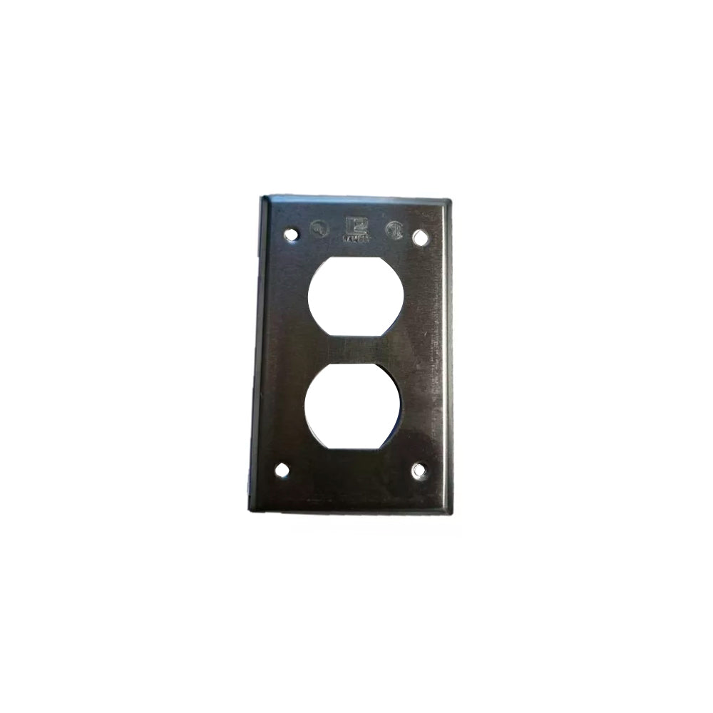 TAPA P/CONT. DUPLEX 4 ORIFICIOS 01.02.0385 ALUMINIO TROQUELADO RAWELT