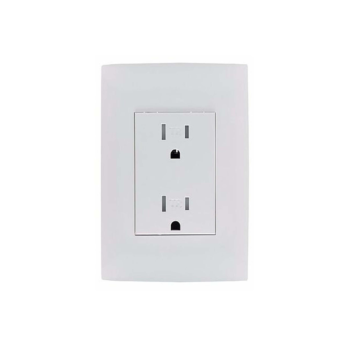 TOMACORRIENTE DUPLEX POLARIZADO C/TIERRA TAMPER RESISTANT C/PLACA 15A(125-250)V BCL CI0-TRDPT-BLA