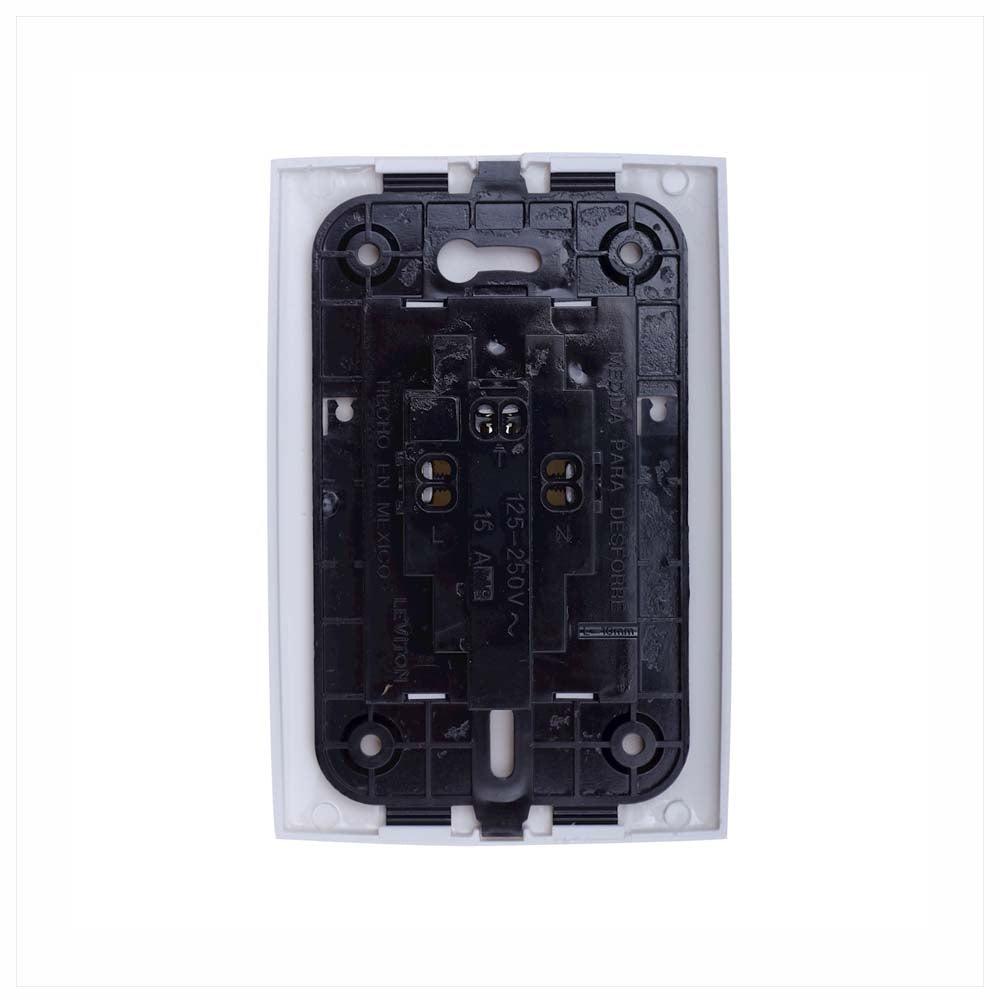 TOMACORRIENTE DUPLEX POLARIZADO C/TIERRA TAMPER RESISTANT C/PLACA 15A(125-250)V BCL CI0-TRDPT-BLA