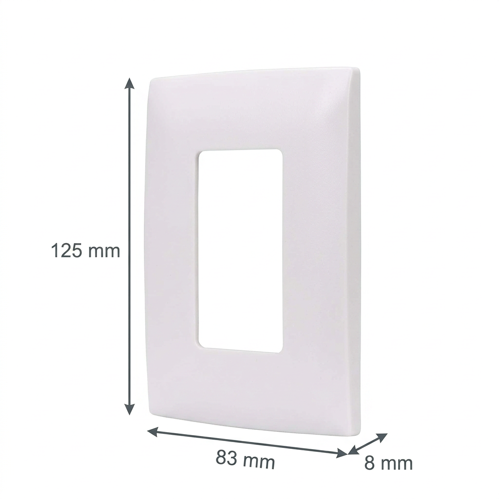 PLACA PARA RECEPTACULO FALLA A TIERRA BLANCO LEVITON