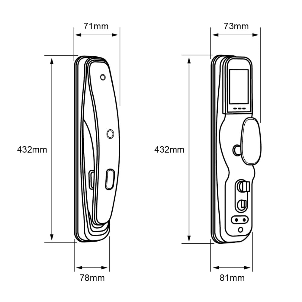 CERRADURA INTELIGENTE NEGRO