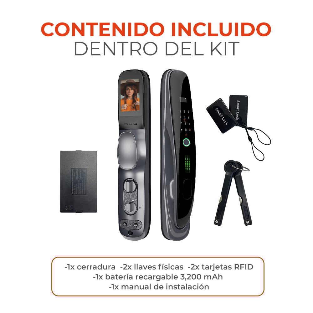 CERRADURA INTELIGENTE NEGRO