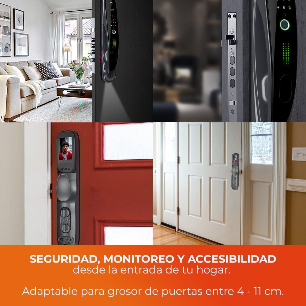 CERRADURA INTELIGENTE NEGRO