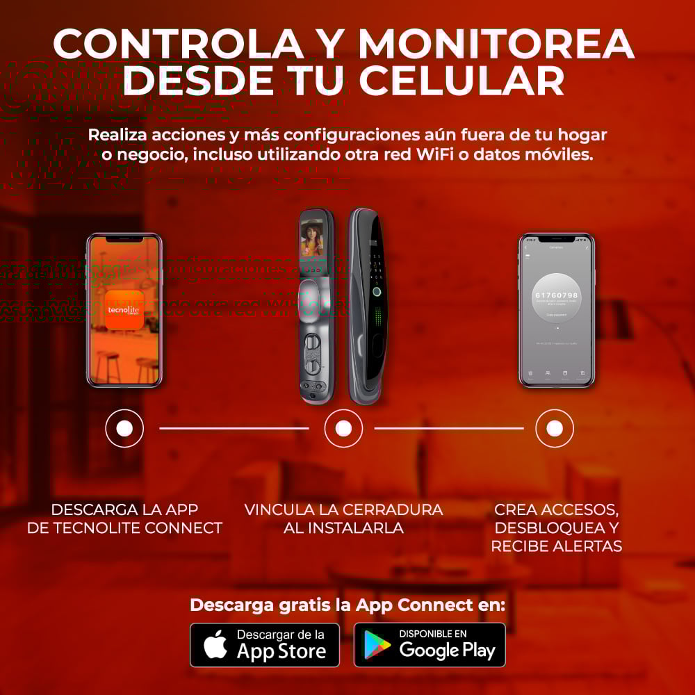 CERRADURA INTELIGENTE NEGRO