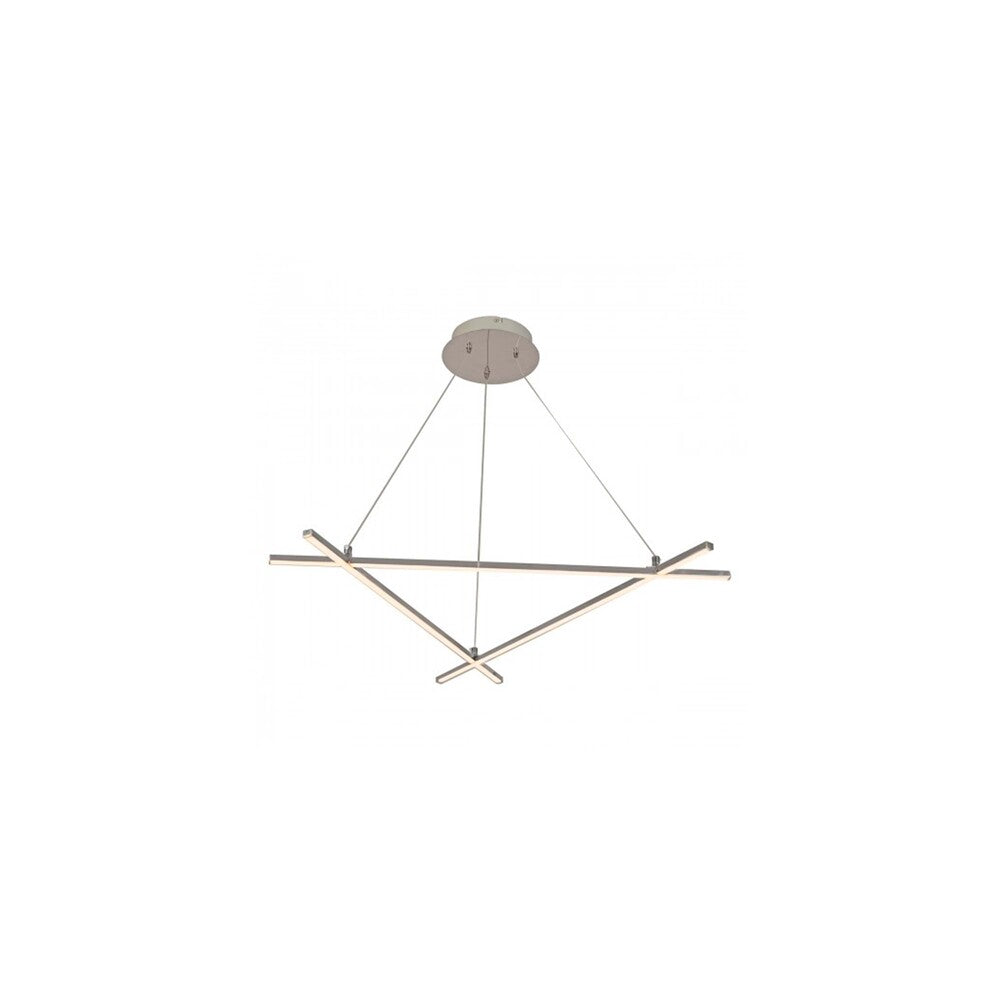 LUMINARIO DE LED SUSPENDIDO PARA TECHO CROMO 30W 100-240V 3000K ***HAE2025***