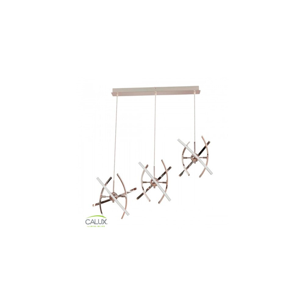 LUMINARIO DE LED SUSPENDIDA PARA TECHO CROMO 50W 100-240V 3000K ***HAE2025***